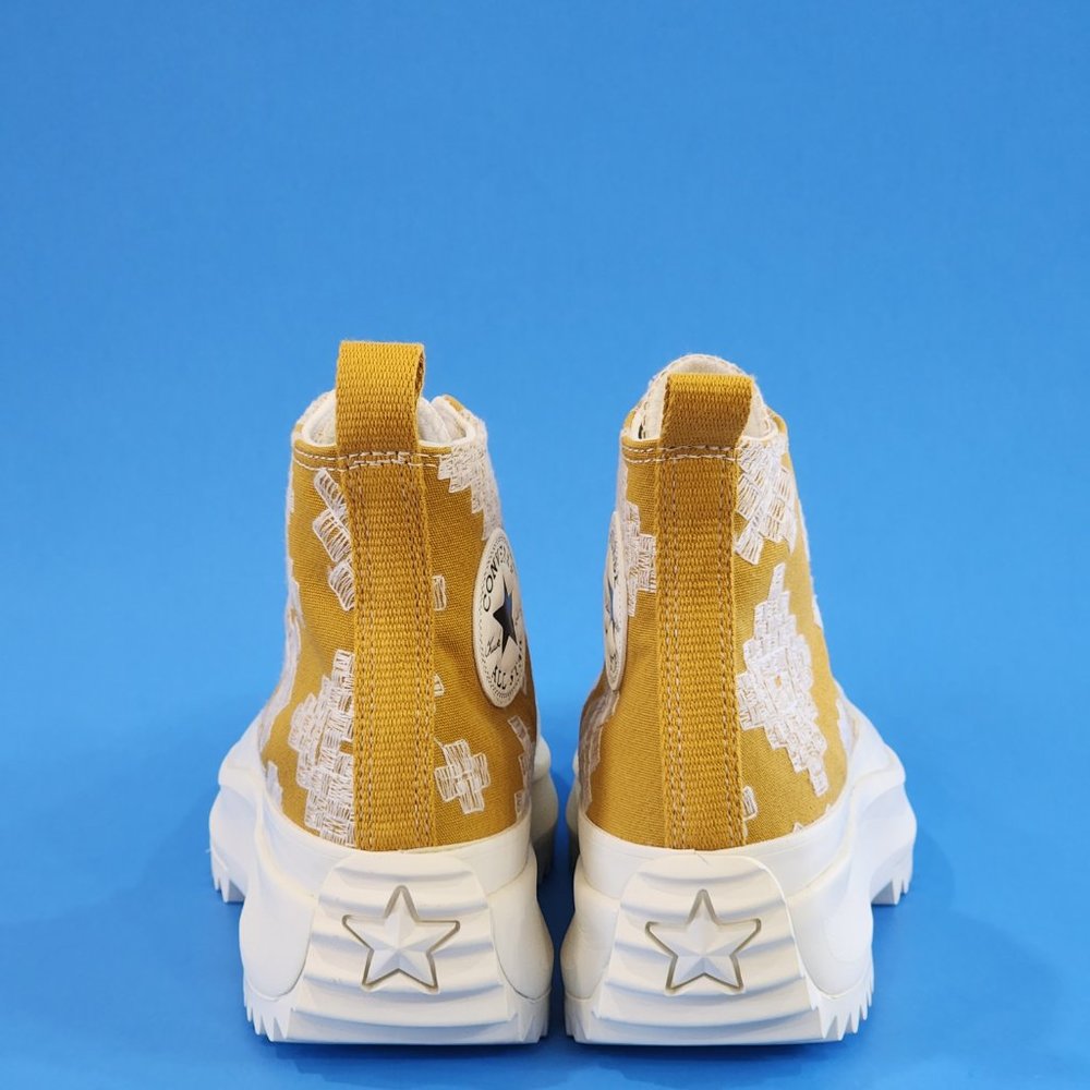 Converse Run Star Hike Hi Tonal Embroidery Unisex Platform Sneakers A02231C NWT - Picture 5 of 6